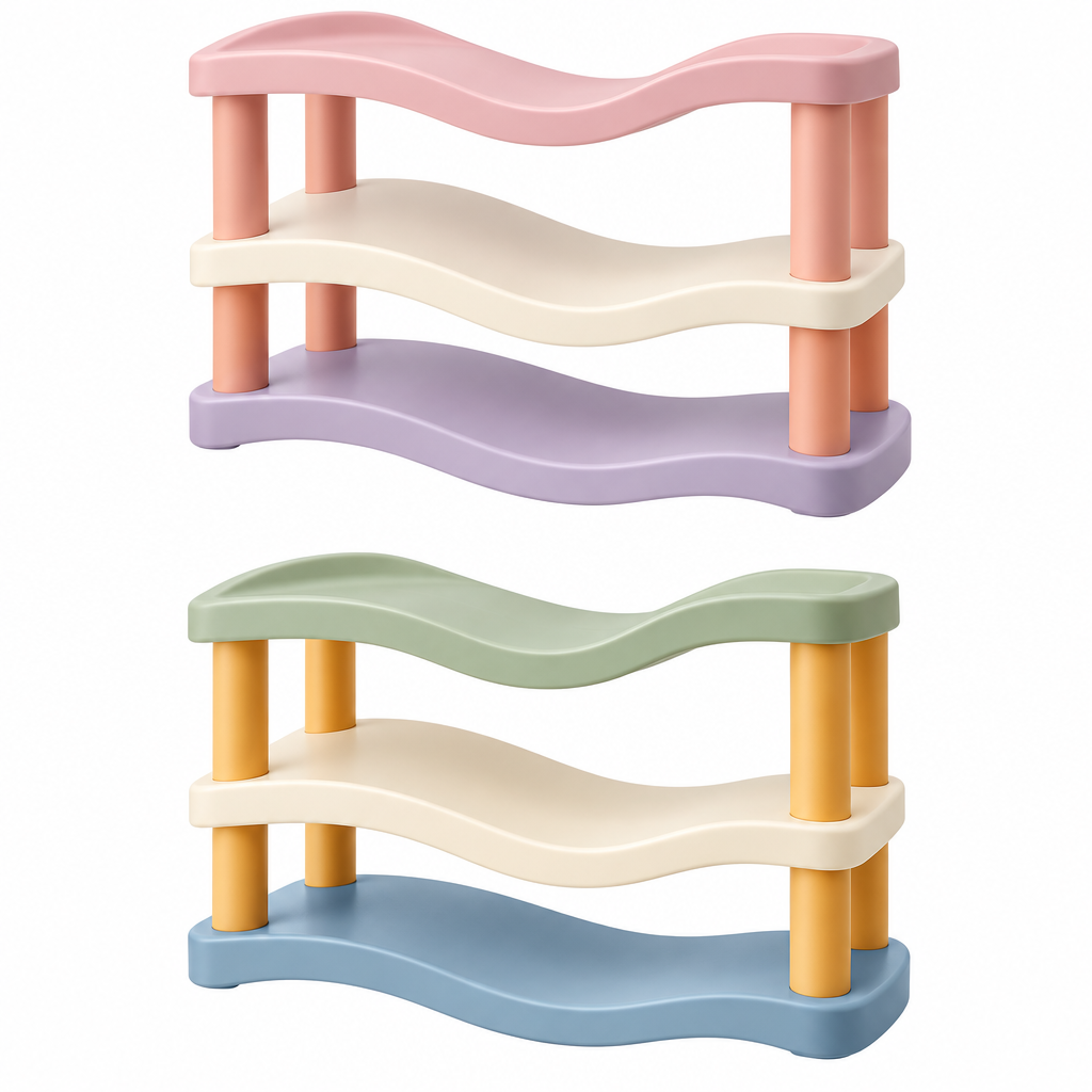 Jorenqia Wavy Desktop Organizer Shelf view 2