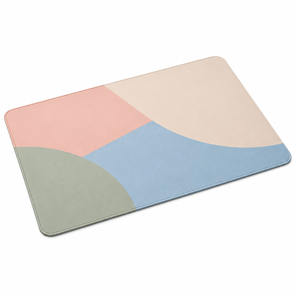 Jorenqia Pastel Color-Block Desk Mat view 5