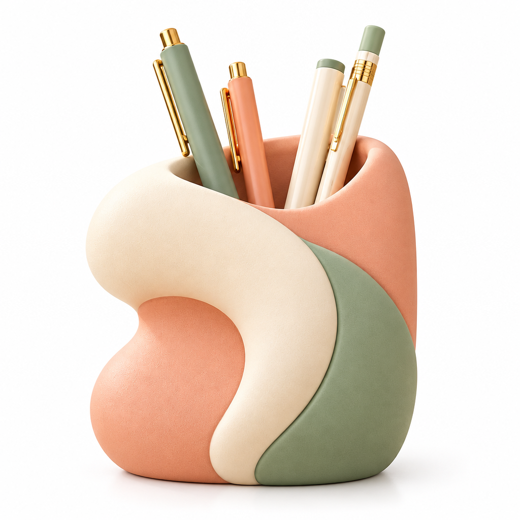 Jorenqia Sculptural Ceramic Pen Holder view 4
