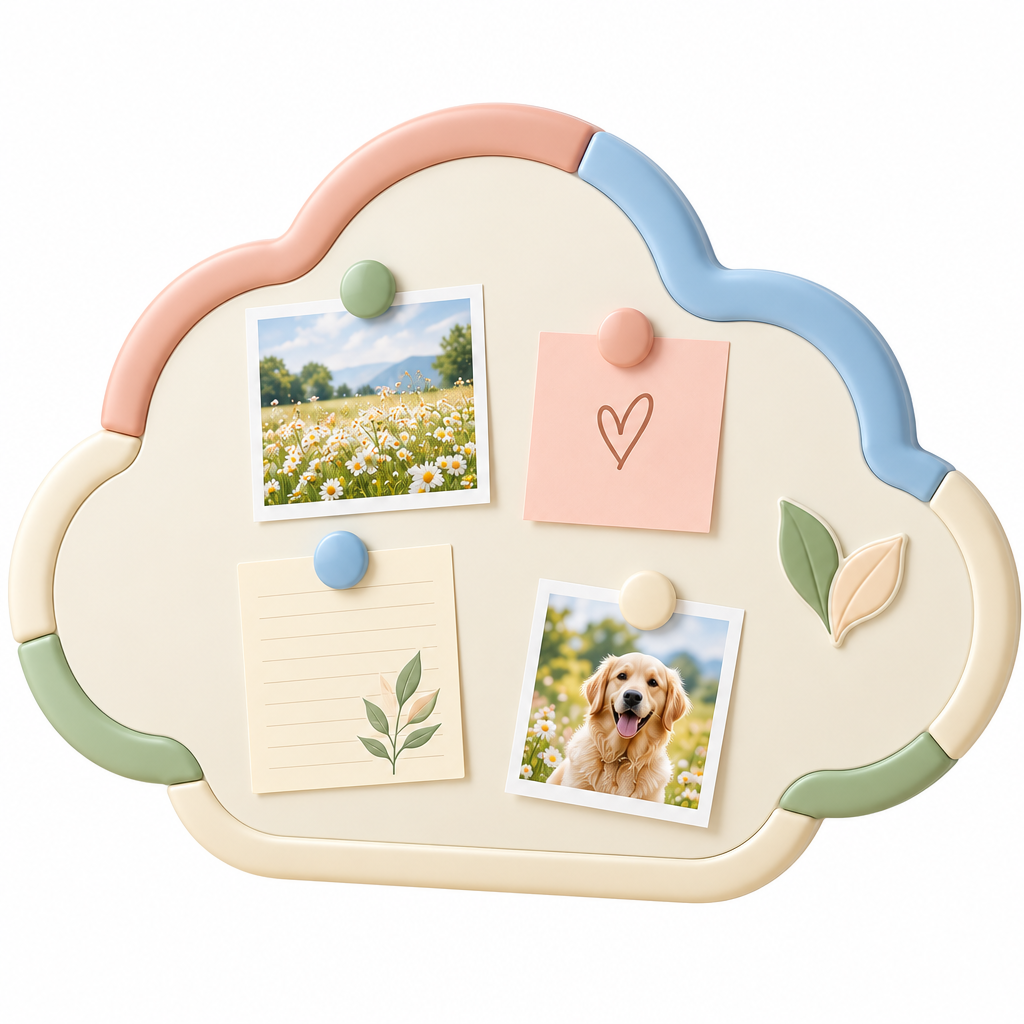 Jorenqia Cloud-Shaped Magnetic Memo Board view 2