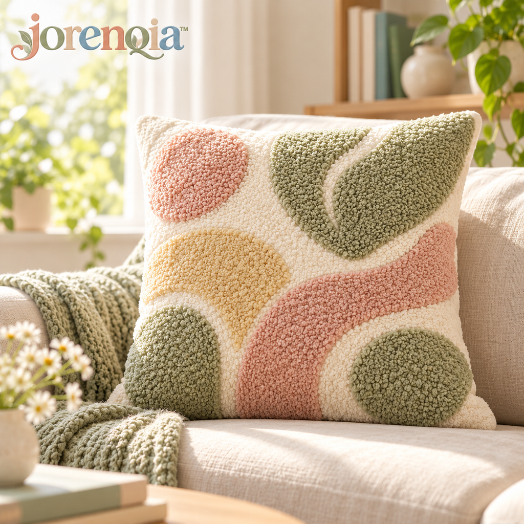 Jorenqia Pastel Tufted Accent Pillow view 1