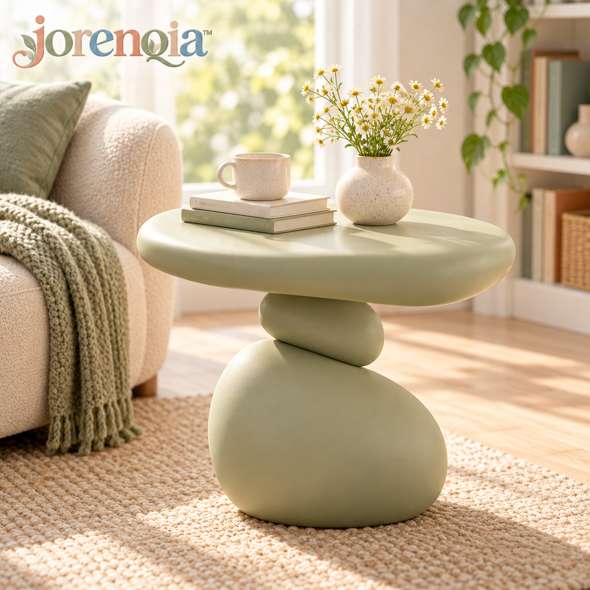 Jorenqia Pebble-Shaped Accent Side Table view 1
