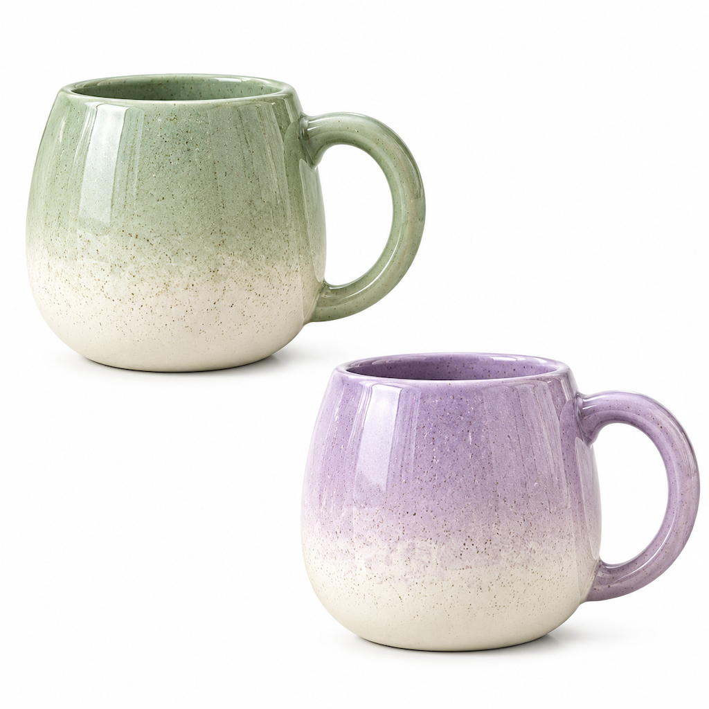 Jorenqia Pastel Gradient Ceramic Mug Set view 4