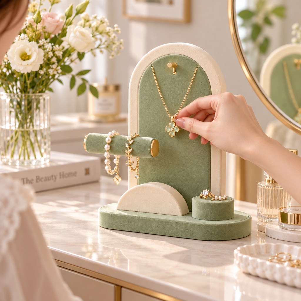 Jorenqia Pastel Arch Jewelry Display Stand view 5